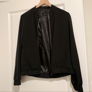 F21 Black BOMBER JACKET